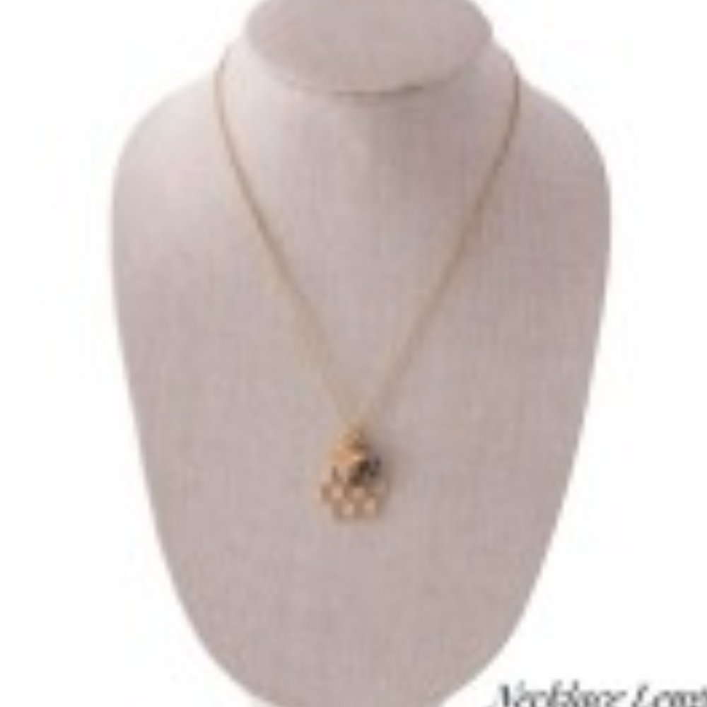 Honeybee Necklace Gold-Tone 18" - Picture 4 of 4